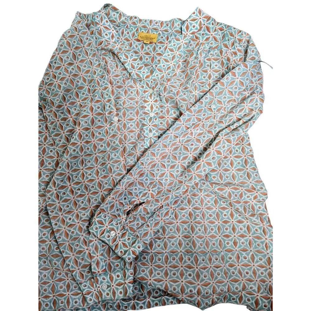 Roberta Roller Rabbit cotton silk top Small - Picture 7 of 7